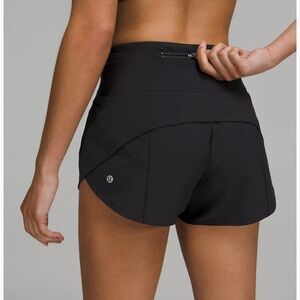 Lululemon Speed Up High-Rise Lined Short 2.5", Black, Size 2